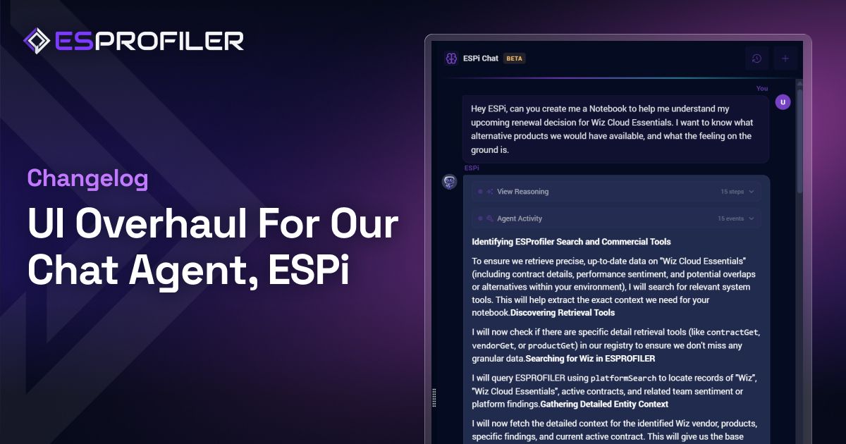 ESPi Chat Agent UI Overhaul